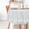 Eurofirany OBRUS TINA (FI) 120 CM BIELY