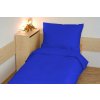 Obliečky bavlna UNI 140x200, 70x90cm tmavo modrá