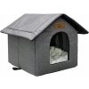 DOMČEK PRE MAČKU VONKAJŠÍ VODEODOLNÝ S VANKÚŠOM ZIMNÝ VINNYPET