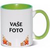 HRNČEK S FOTKOU FAREBNÝ RÁMIK DOVOLENKA 350 ML FOTOpošta Farba: ZELENÝ
