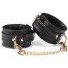 Liebe Seele čierne organosilikónové putá na členky