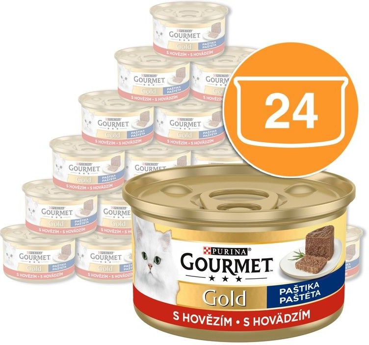 Gourmet GOLD paštéta s hovädzím mäsom 24 x 85 g