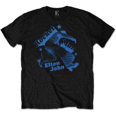 Elton John tričko Rocketman Jump čierne