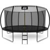 Aga SPORT EXCLUSIVE Trampolína 430 cm Čierna + ochranná sieť + rebrík