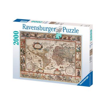 Ravensburger Mapa světa 2000 dielov