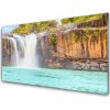 Sklenený obklad Do kuchyne Vodopád jazero príroda 100x50 cm