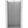 Mexen Velar, posuvné dvere do otvoru 75x200 cm, 8mm číre sklo, zlatý matný profil, 871-075-000-01-55