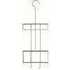 COMPACTOR Dvojitý závesný košík do sprchy s háčikom Compacto Keep, chróm, 22,4 x 8,5 x v. 59 cm