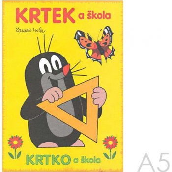 Krtek a škola omalovánka