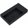 Elita Level umývadlo 80.5x45.5 cm obdĺžnik klasické umývadlo čierna RE041461177160
