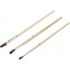 LUX-TOOLS Súprava retušovacích štetcov, drevená rukoväť, 3dielna (4/6/8 mm)