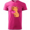 Zamilovaná kapybara - Klasické pánske tričko vyššej gramáže - XL ( Purpurová )