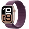 Apple Watch Series 10 42 mm Cellular ružovo zlatý hliník so slivkovým prevliekacím remienkom MWXC3QC/A