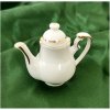 Reutter Porzelan - Porcelánový čajník biely so zlatým lemovaním 11x10 cm