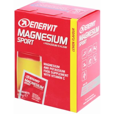 Horčík Enervit Magnesium Sport (10x 15 g) citrón (8007640980398)