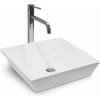 Ceramica Latina Min 3 obdĺžnikové keramické umývadlo na dosku 50,5x40,5x16 cm Biele AQ-CL-3576