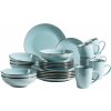 Mäser BLUE METALLIC RIM Jedálenská súprava 24 ks