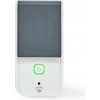 Nedis WIFIPO120FWT - Chytrá Wi-Fi Venkovní Zásuvka | Ochrana Proti Stříkancům Vody | IP44 | Monitor Napájení | Schuko T