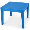 COSTWAY Hrací stolík pre batoľatá z dreva na maľovanie a čítanie, detský nábytok pre interiér a exteriér (modrý, stolík)