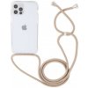 AppleKing transparentný kryt so šnúrkou pre iPhone 14 Pro - béžový - možnosť vrátiť tovar ZADARMO do 30tich dní