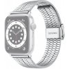 AppleKing Široký remienok z nehrdzavejúcej ocele pre Apple Watch Ultra 49mm / 46mm / 45mm / 44mm / 42mm - strieborný - možnosť vrátiť tovar ZADARMO do 30tich dní
