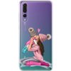 Odolné silikónové puzdro iSaprio - Kissing Mom - Brunette and Girl - Huawei P20 Pro