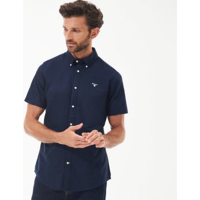 Barbour Oxford short sleeve tailored shirt Classic navy
