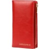 Gregorio IT-124 červená dámska peňaženka z hovädzej kože 10 x 19,5 x 4 cm