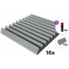 Mega Acoustic PA-PMK-4 50x50 Room SET Light Grey Absorpčný penový panel