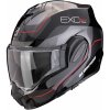 Helma na motorku SCORPION EXO-TECH EVO PRE COMMUTA čierno/strieborno/červená Veľkosť: XL