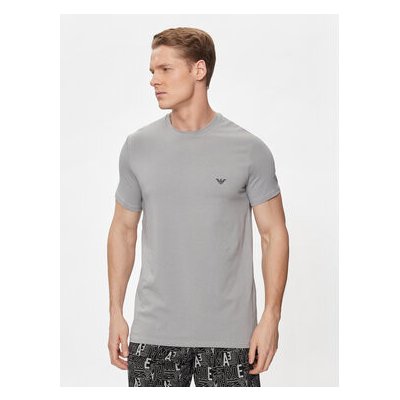 Emporio Armani 111573 4R506 34521 pánské pyžamo krátké šedo černé