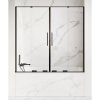 New Trendy EXK-4207 SMART BLACK posuvná vaňová zástena 130 cm , 130 x 150 cm, čierna