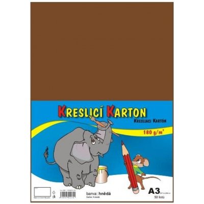 Stepa Kresliaci kartón A3 50ks 180g hnedý
