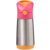 Detská termoska B.Box Termoska na pitie so slamkou 350 ml - ružová / oranžová (9353965004516)