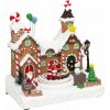 VIANOČNÁ SCÉNA DARČEKOVÁ TOVÁREŇ 23,2 X 24,5 CM POHYBLIVÁ SO ZVUKOM