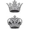 Koruna pre kráľa a kráľovnú - nalepovacie tetovanie
