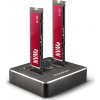 AXAGON ADSA-M2C, USB-C 3.2 Gen 2 - 2x M.2 dokovacie stanice NVMe SSD CLONE MASTER