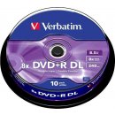 Verbatim DVD+R 8,5GB 8x, 10ks