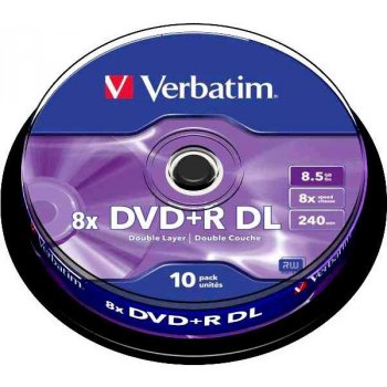 Verbatim DVD+R 8,5GB 8x, 10ks od 13,8 € - Heureka.sk