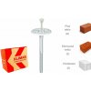 KLIMAS Wkret-met LFN-10 Tanierová hmoždinka s plastovým tŕňom a predĺženou expanznou zónou Ø10 mm 220 mm - 100 ks