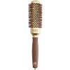 Olivia Garden Expert Blowout Shine Round Brush Wavy Bristles Gold & Brown kefa na vlasy 35 mm