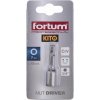 FORTUM Hlavica nástrčná magnetická so 6-hrannou stopkou 1/4’’, CrV Veľkosť: M7 x 48 mm 4741607