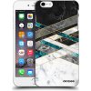 Picasee silikónový čierny obal pre Apple iPhone 6 Plus/6S Plus - Black & White geometry