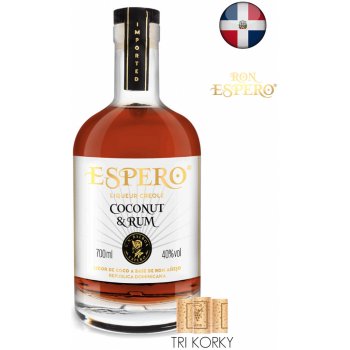 Espero Coconut & Rum 40% 0,7 l (tuba)