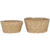 Ib Laursen Úložný kôš Natural Seagrass – sada 2 ks