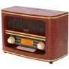 Adler AD 1187 hnedá / retro rádio / FM / Bluetooth / AUX / Stereo / LCD / 2x5W (AD 1187)