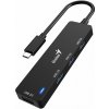 GENIUS húb UH-400/ USB-C na 4x USB3.0/ čierny