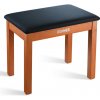Donner Solid Hard Wooden Piano Bookcase Bench