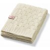 BABYONO Deka pletená bambusová ecru 75x100 cm