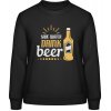 AWDis Sweat Mikina - Zachráň vodu - pi pivo - Čierna - L - Dámske